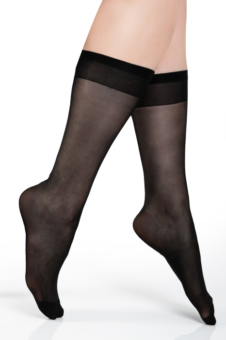 Set 2 perechi sosete lungi Terri Summertime Black 20 DEN