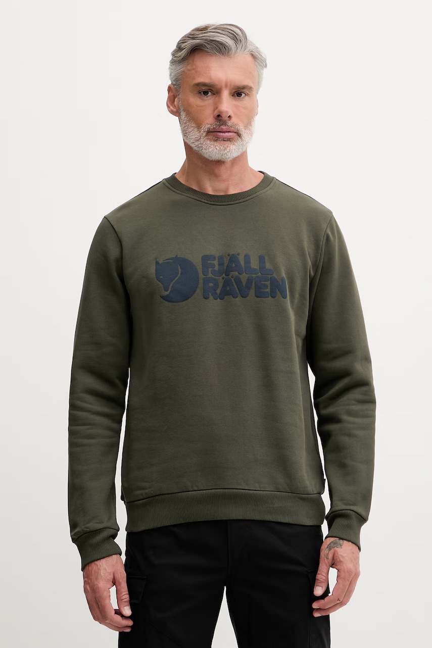 Fjallraven Hanorac bărbătesc din bumbac Fjällräven Logo