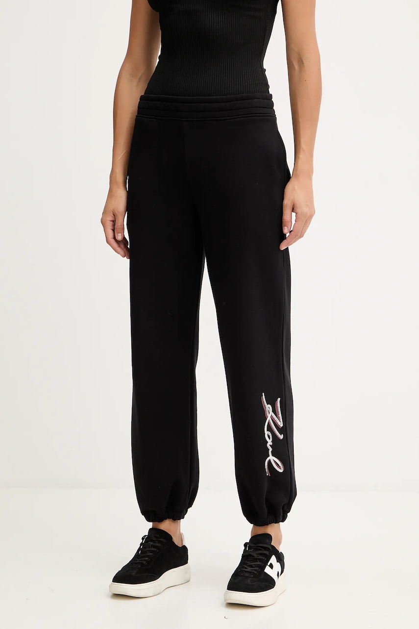 Karl Lagerfeld pantaloni de trening din bumbac