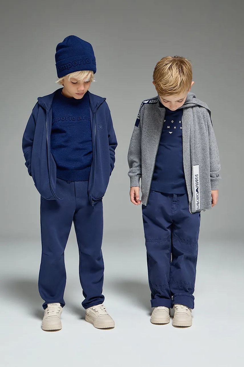 Emporio Armani cardigan cu amestec de lână pentru copii
