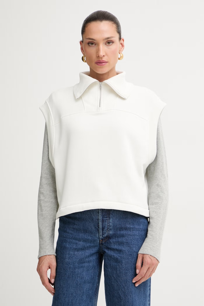 Rag & Bone hanorac fără mâneci pentru femei, cu bumbac Terry