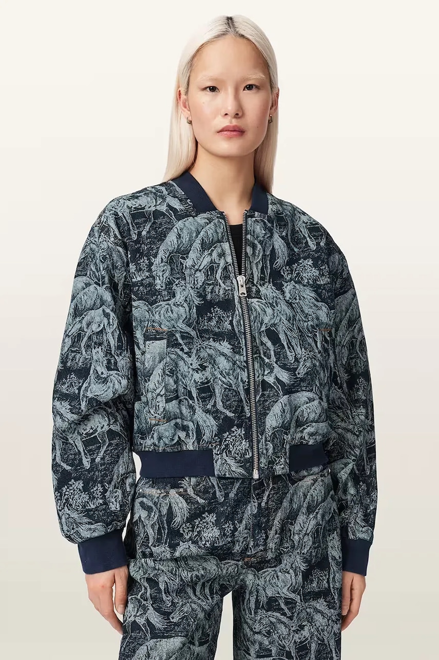 AllSaints jachetă pentru femei, din bumbac KAYTRA