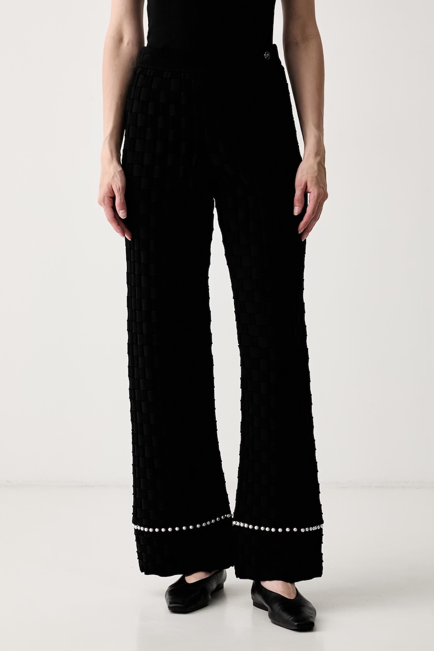 Karl Lagerfeld pantaloni pentru femei cu vâscoză