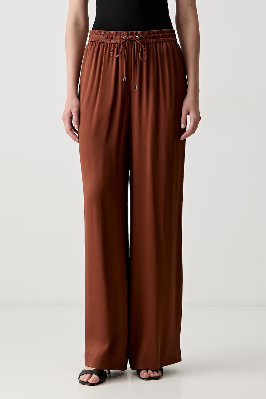 BOSS pantaloni pentru femei din vâscoză Tavati2
