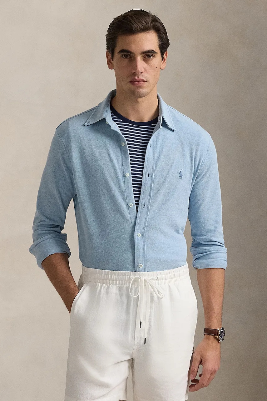 Polo Ralph Lauren cămașă pentru bărbați din bumbac