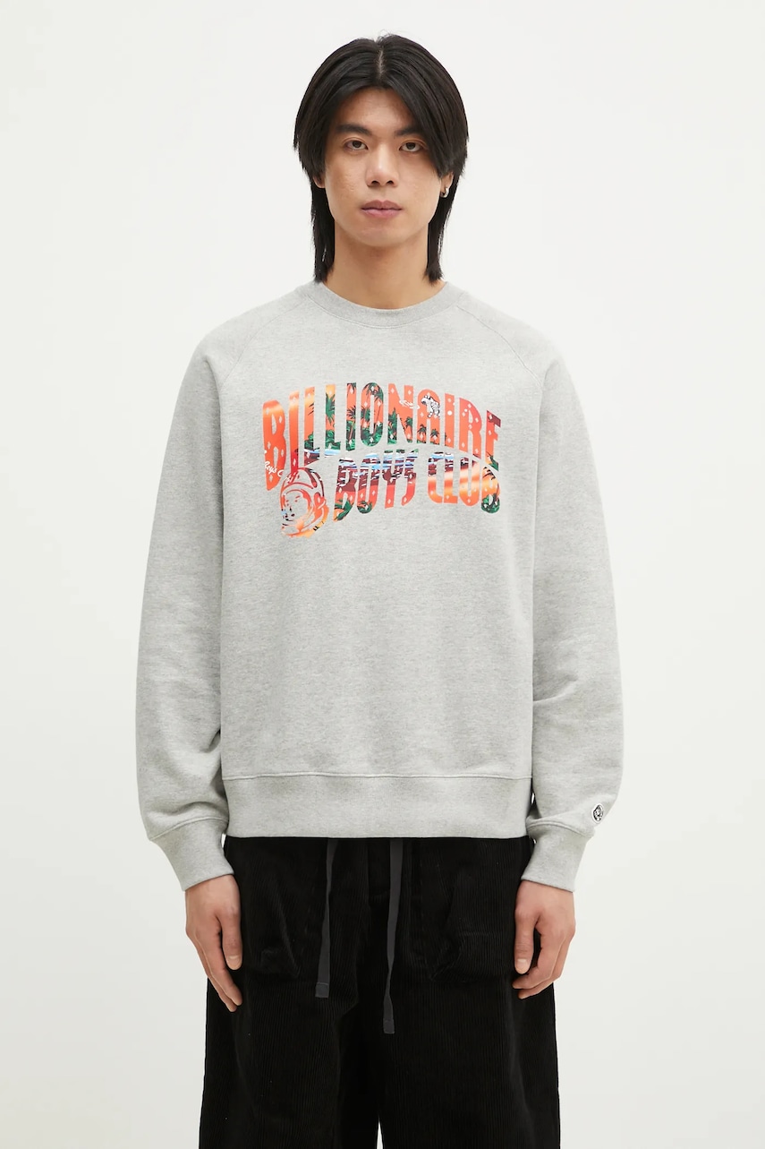 Billionaire Boys Club hanorac de bumbac Tropical Island Fill Arch Logo Crewneck