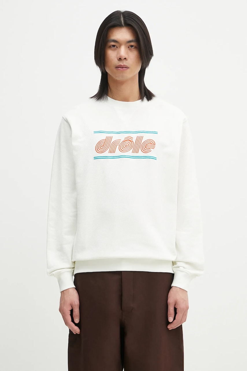Drôle de Monsieur hanorac de bumbac Le Sweatshirt Pique Tennis