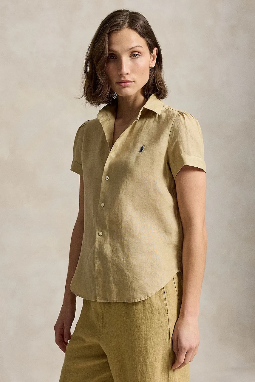 Polo Ralph Lauren cămașă pentru femei, din in