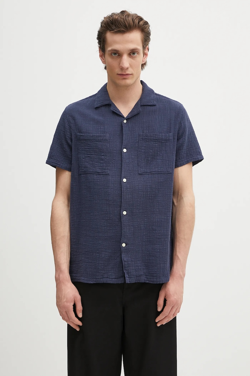 Barbour cămașă din bumbac Barbour Benson Textured Relaxed Fit S/S Shirt