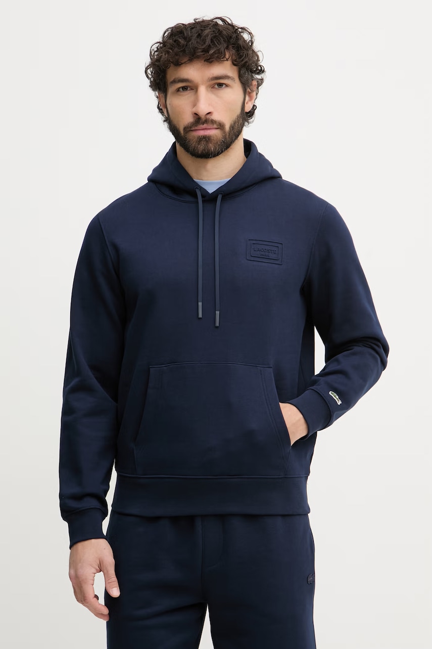 Lacoste hanorac cu glugă bărbătesc din bumbac