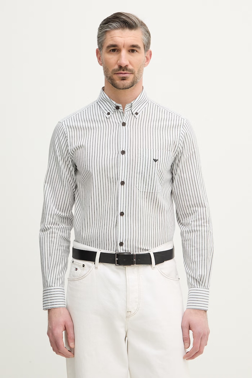 Emporio Armani cămașă din bumbac