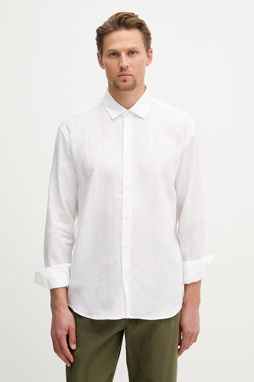 Trussardi cămașă bărbați din in