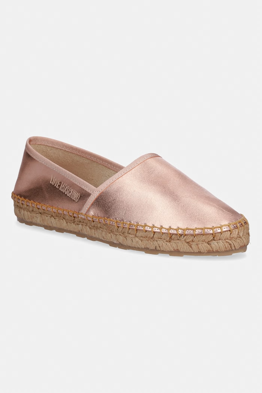 Love Moschino espadrile pentru femei din piele