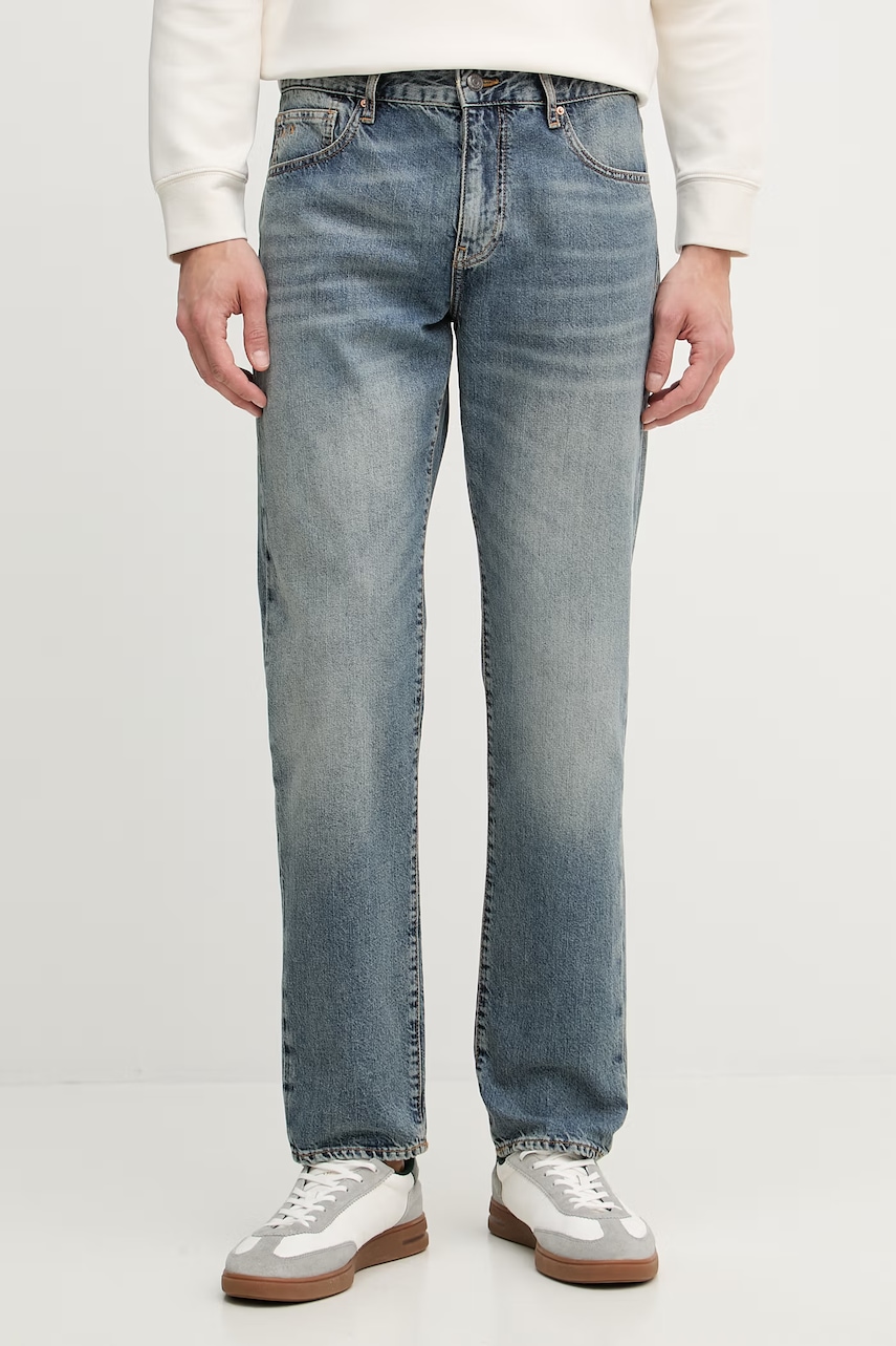 Armani Exchange blugi straight pentru bărbați
