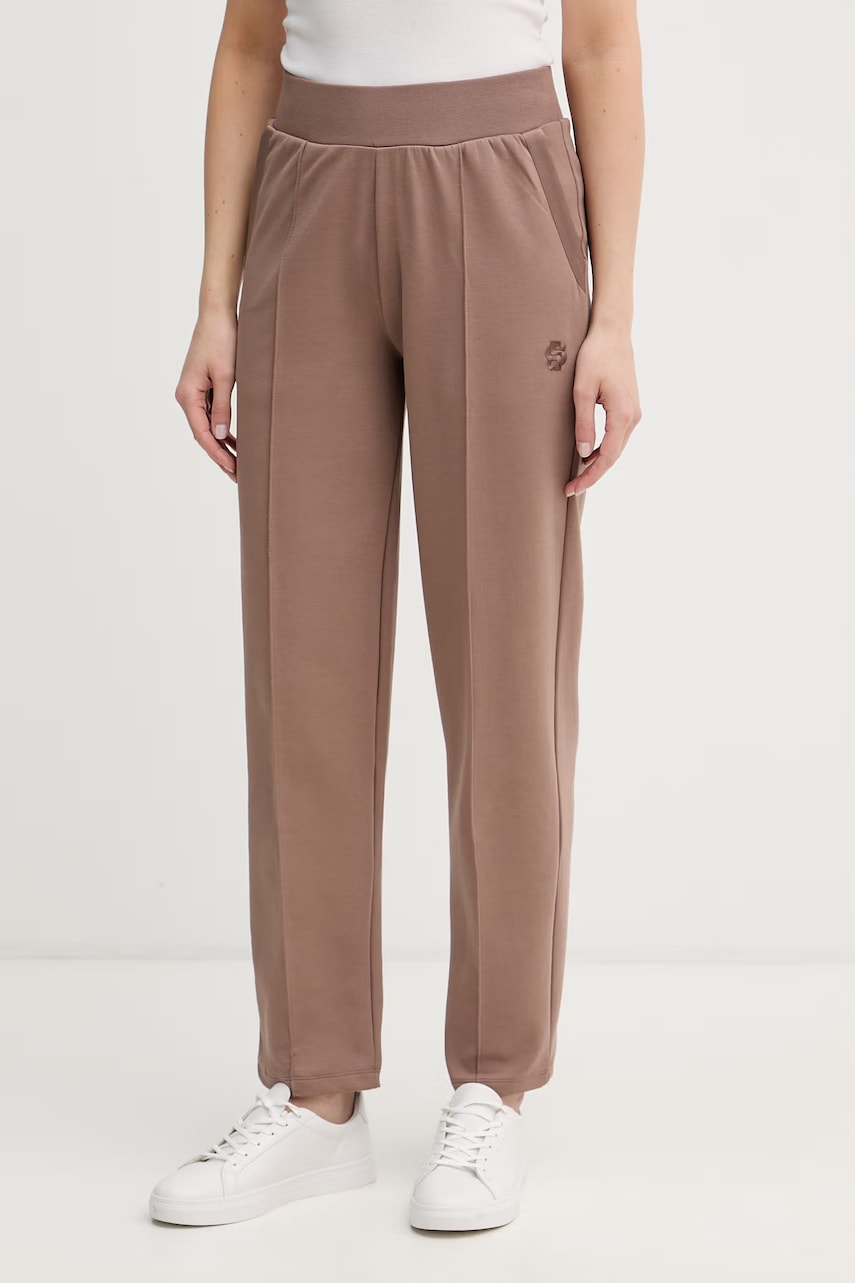 BOSS pantaloni de trening pentru femei, cu bumbac Shiny B Pants