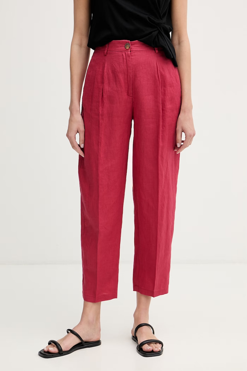 United Colors of Benetton pantaloni pentru femei din in