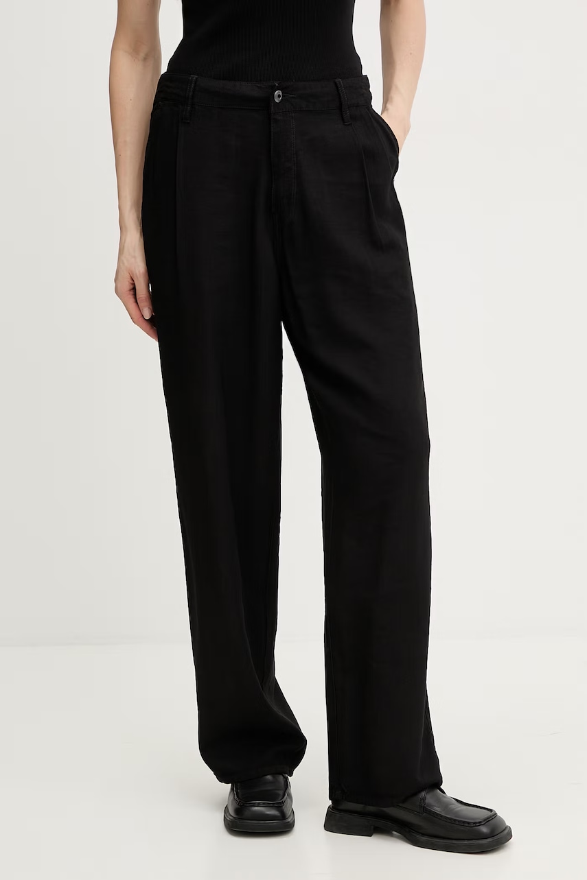 G-Star Pantaloni pentru femei, cu vâscoză Pleated chino