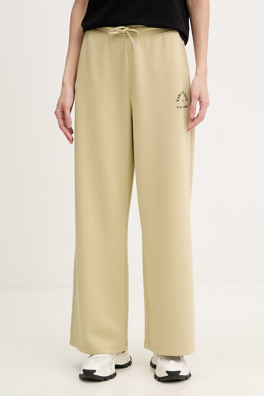 Karl Lagerfeld pantaloni de trening pentru femei, cu vâscoză