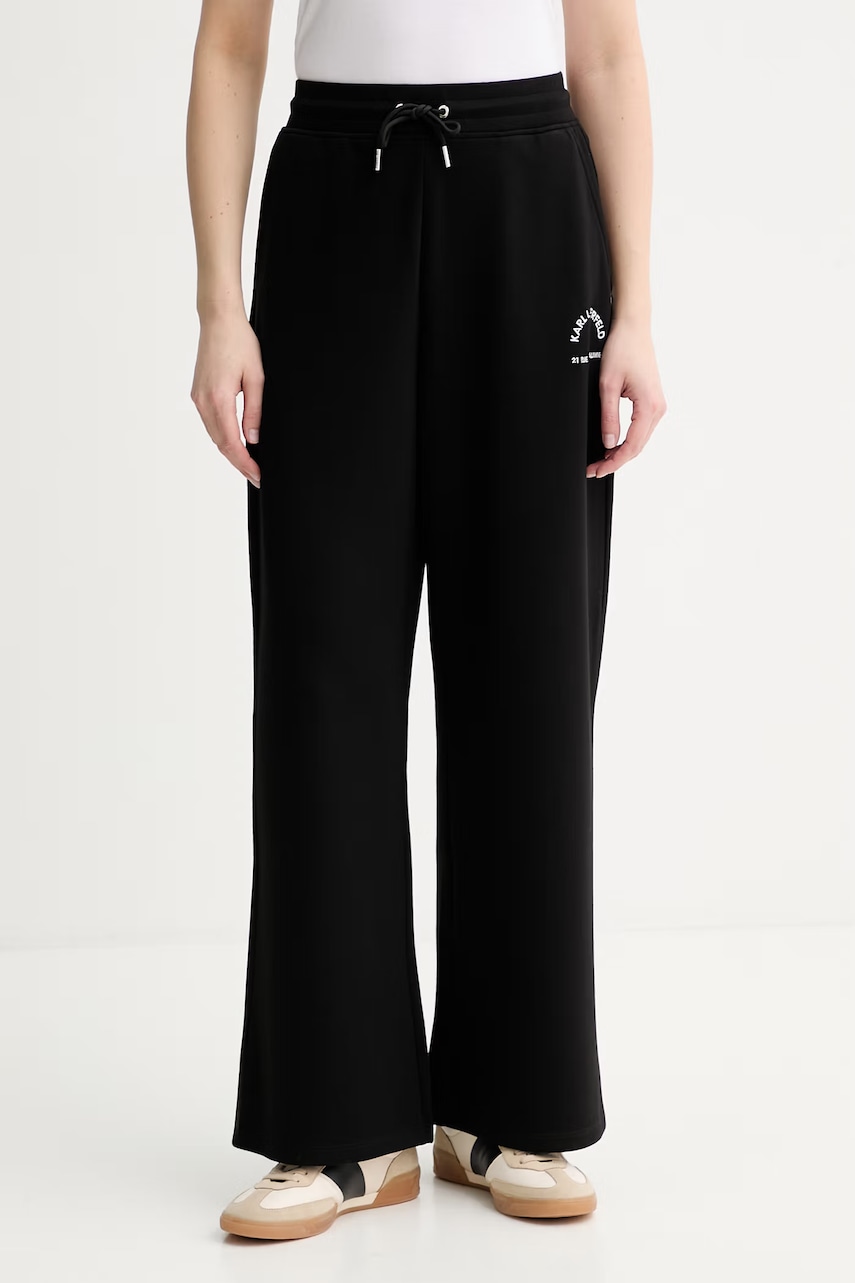 Karl Lagerfeld pantaloni de trening pentru femei, cu vâscoză