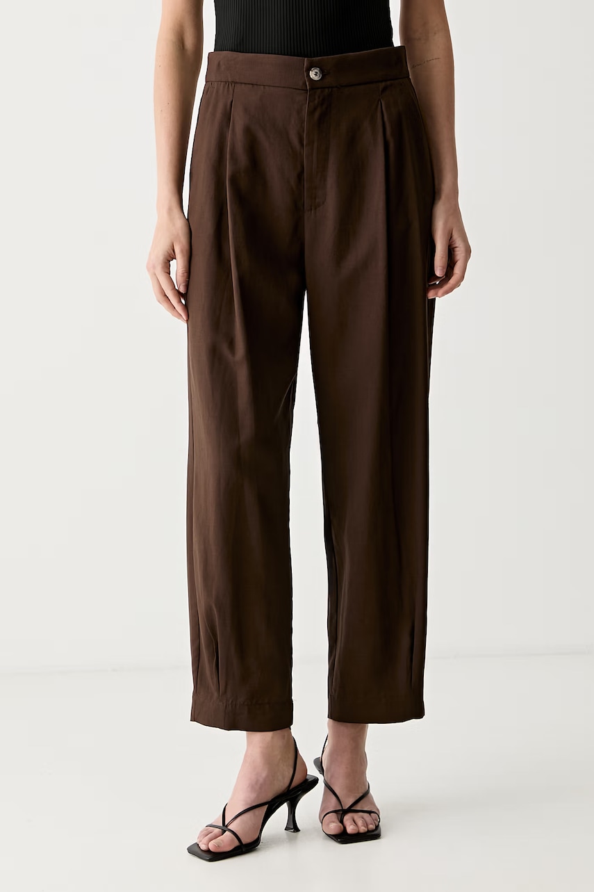 ViCOLO pantaloni carrot pentru femei cu vâscoză