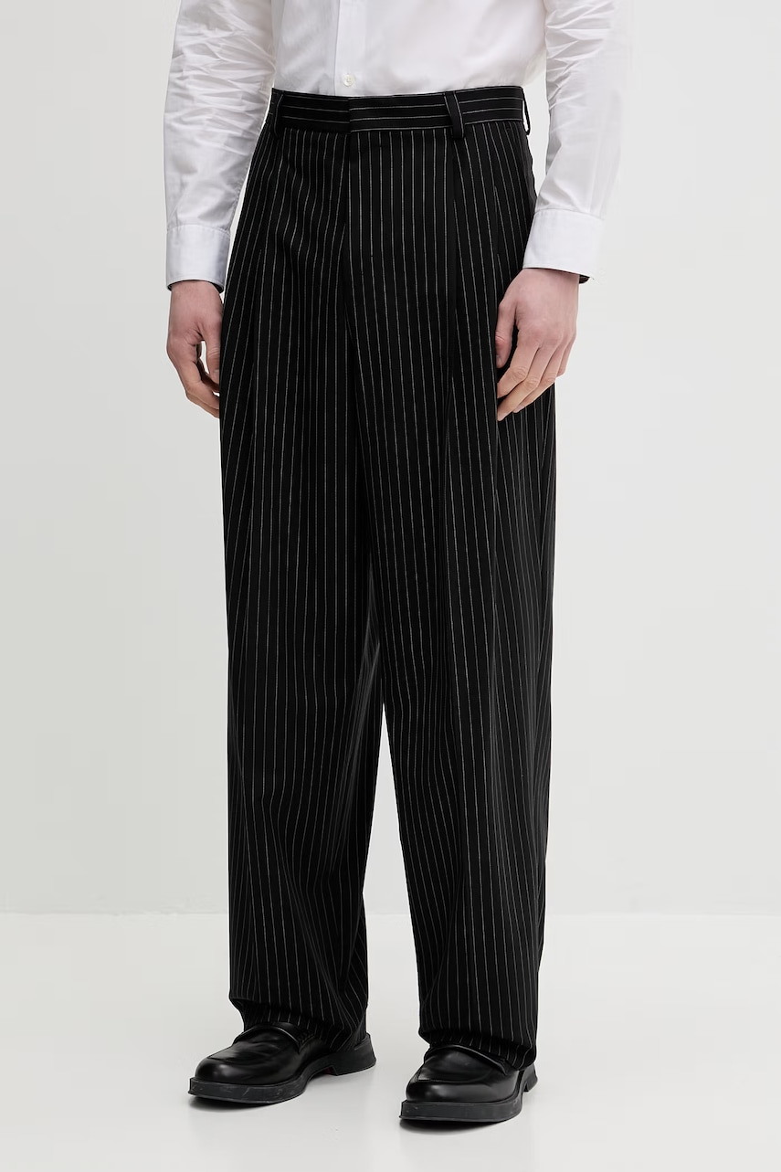 HUGO pantaloni cu adaos de lână Fedix251