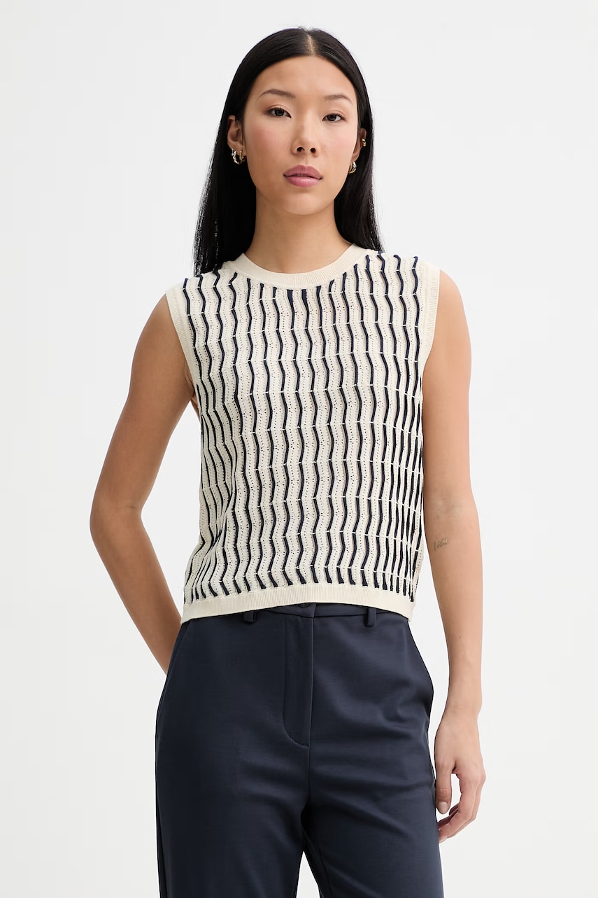 Rag & Bone vestă pentru femei, cu bumbac Leslie