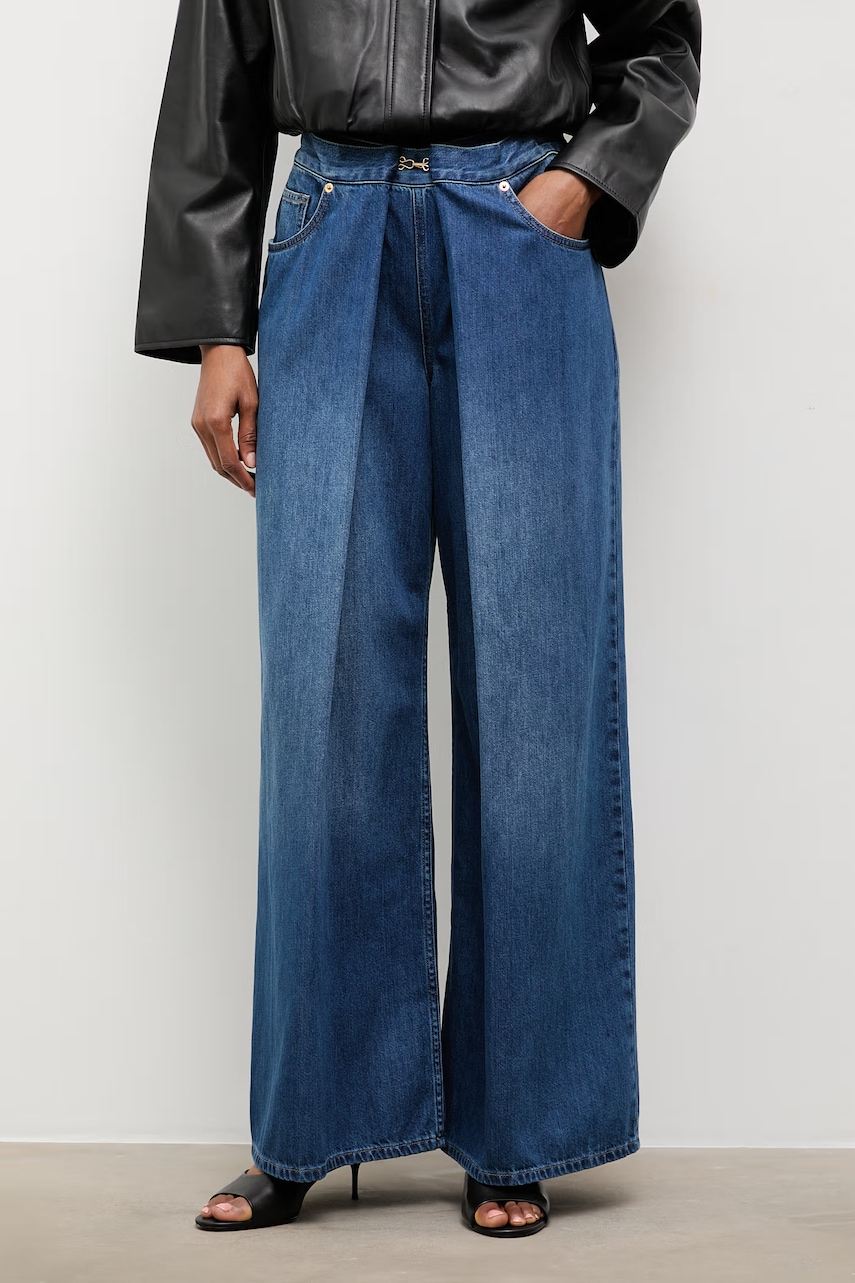 Answear.LAB blugi wide leg pentru femei