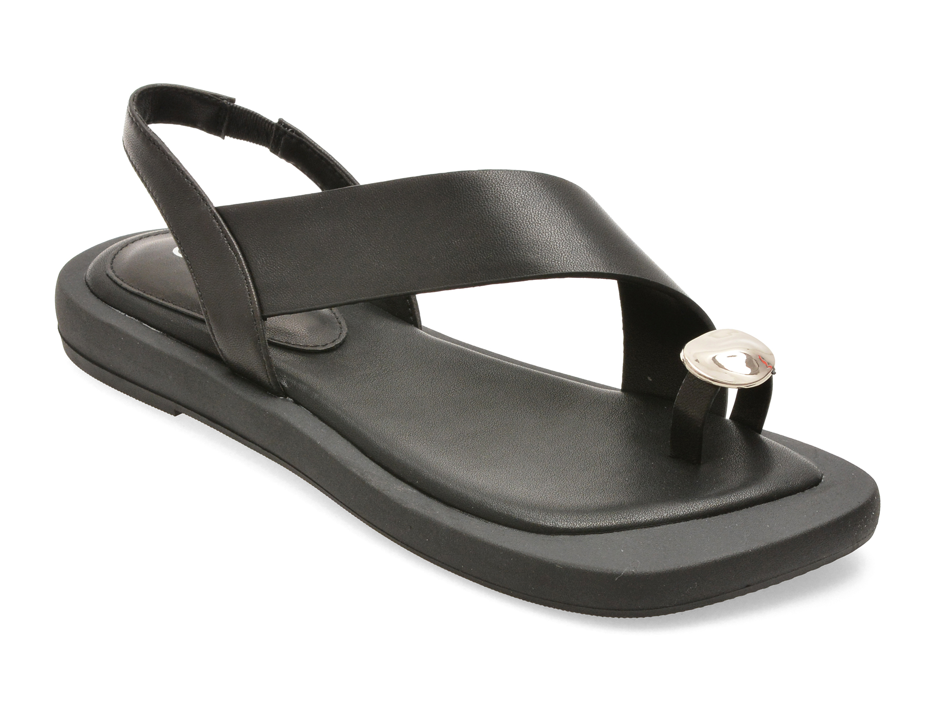 Sandale GRYXX negre, LD1025, din piele naturala