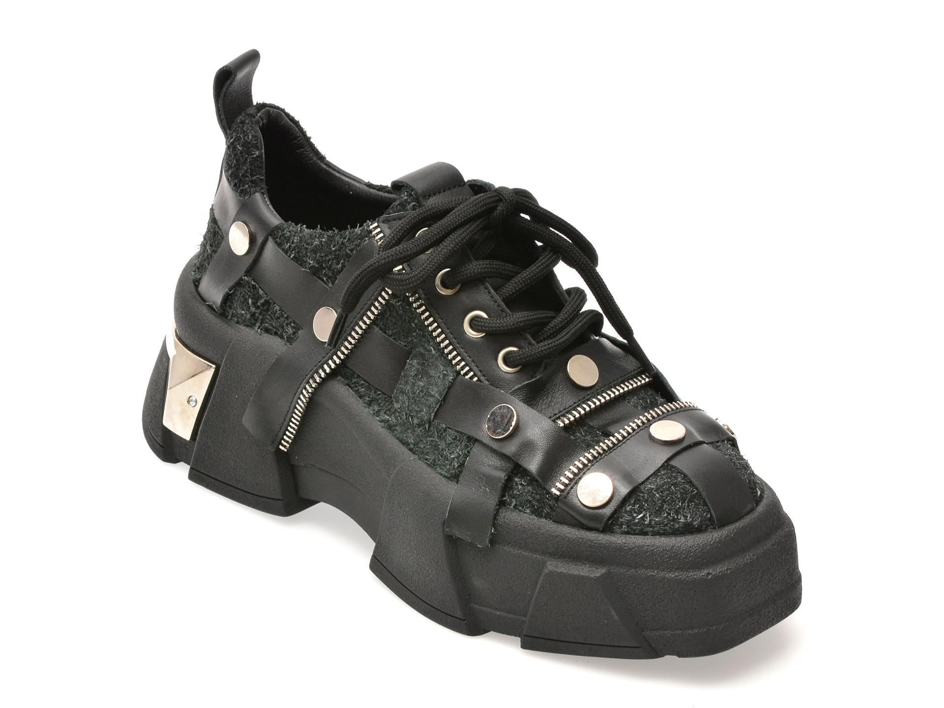 Pantofi sport GRYXX negri, 431031, din piele naturala